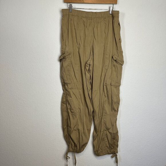 Lululemon Filbert Tan Lightweight Adjustable Mid-Rise Cargo Pants Women's Large - Picture 4 of 6